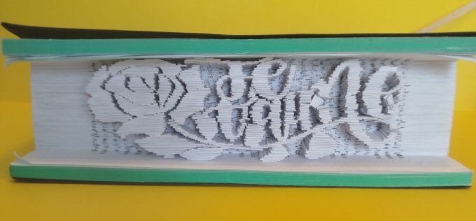 Message " je t aime" ( méthode coupé plié)