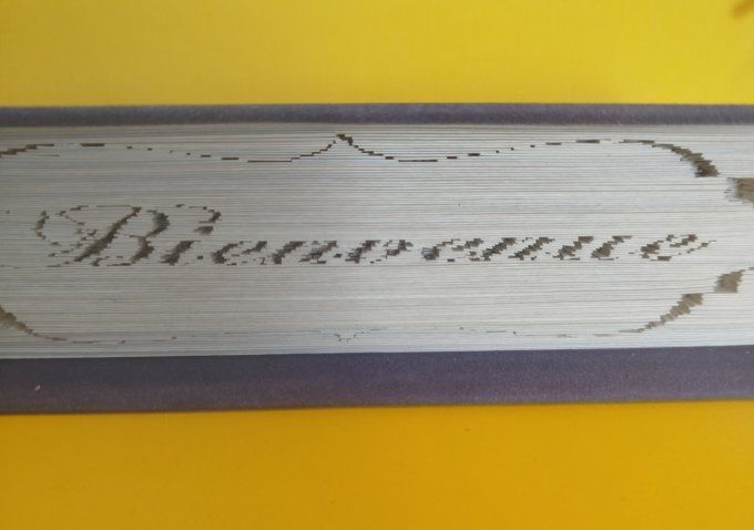Message " bienvenue" ( méthode coupé plié)